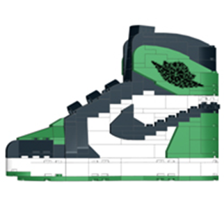 AJ 1 GREEN WHITE