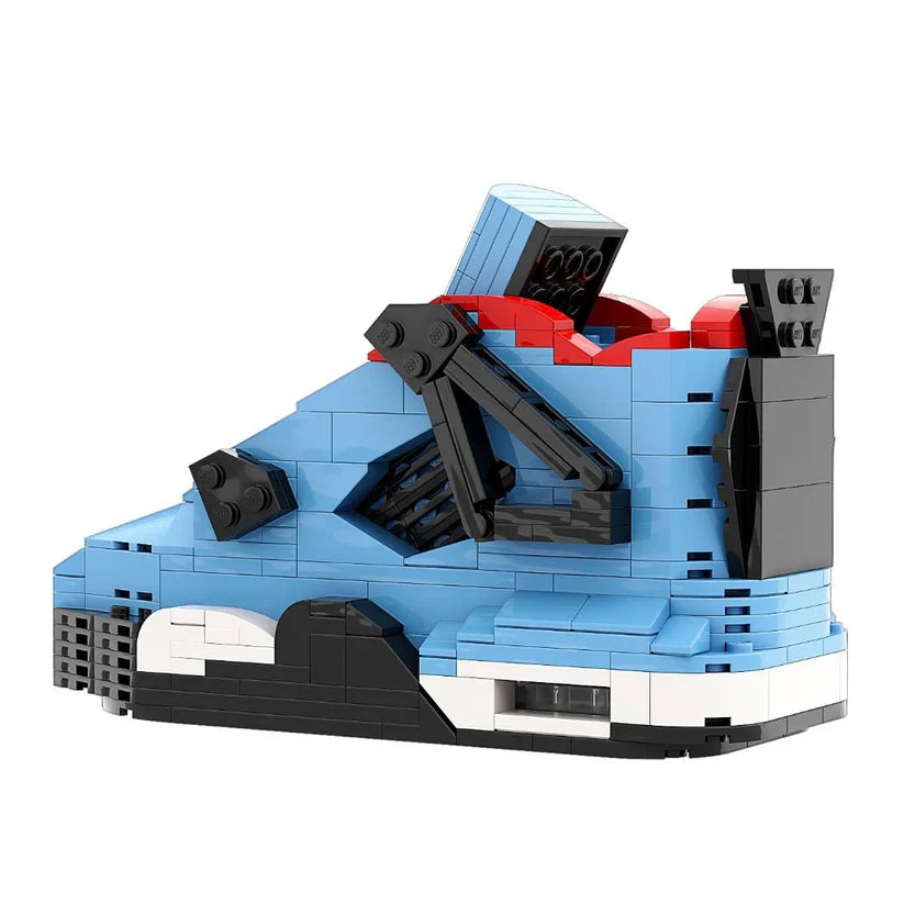 AJ 4 TRAVIS SCOTT BLUE SNEAKER BRICKS