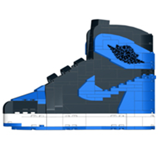 AJ 1 BLUE BLACK