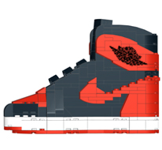 AJ 1 RED BLACK