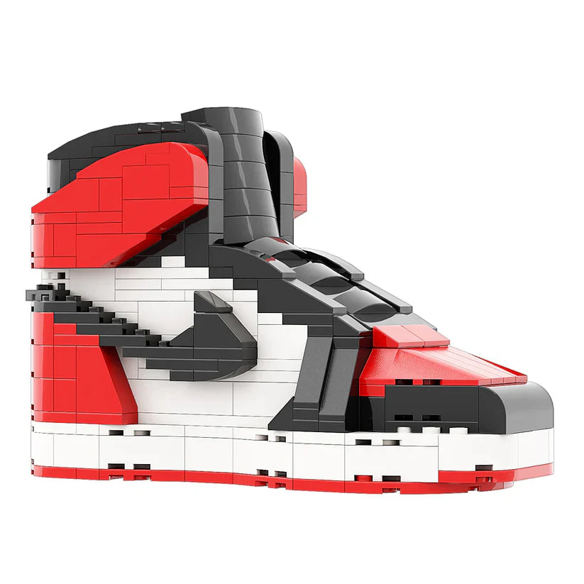 AJ 1 HIGH RED WHITE SNEAKER BRICKS