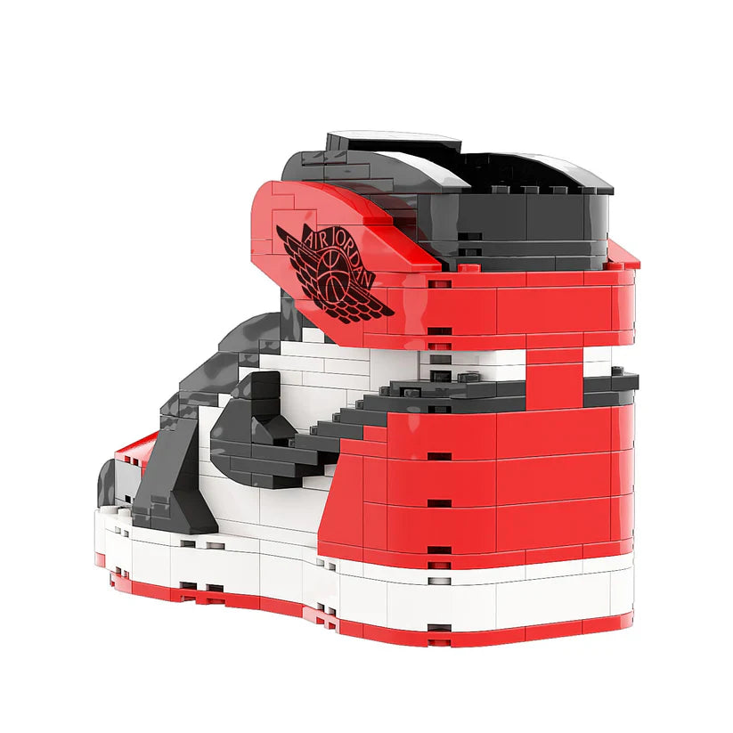 AJ 1 HIGH RED WHITE SNEAKER BRICKS