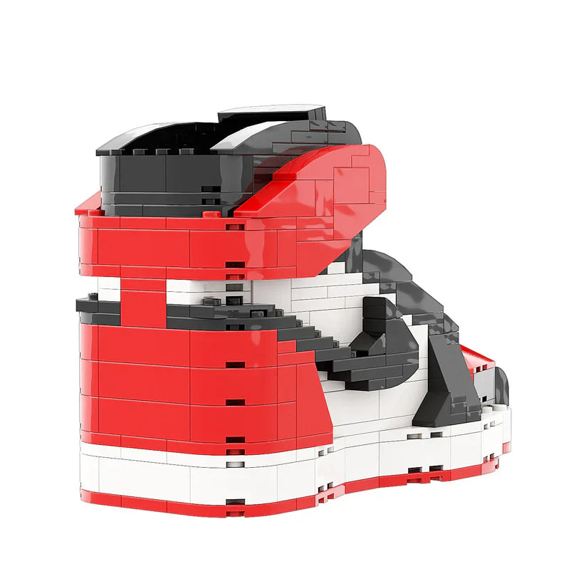 AJ 1 HIGH RED WHITE SNEAKER BRICKS