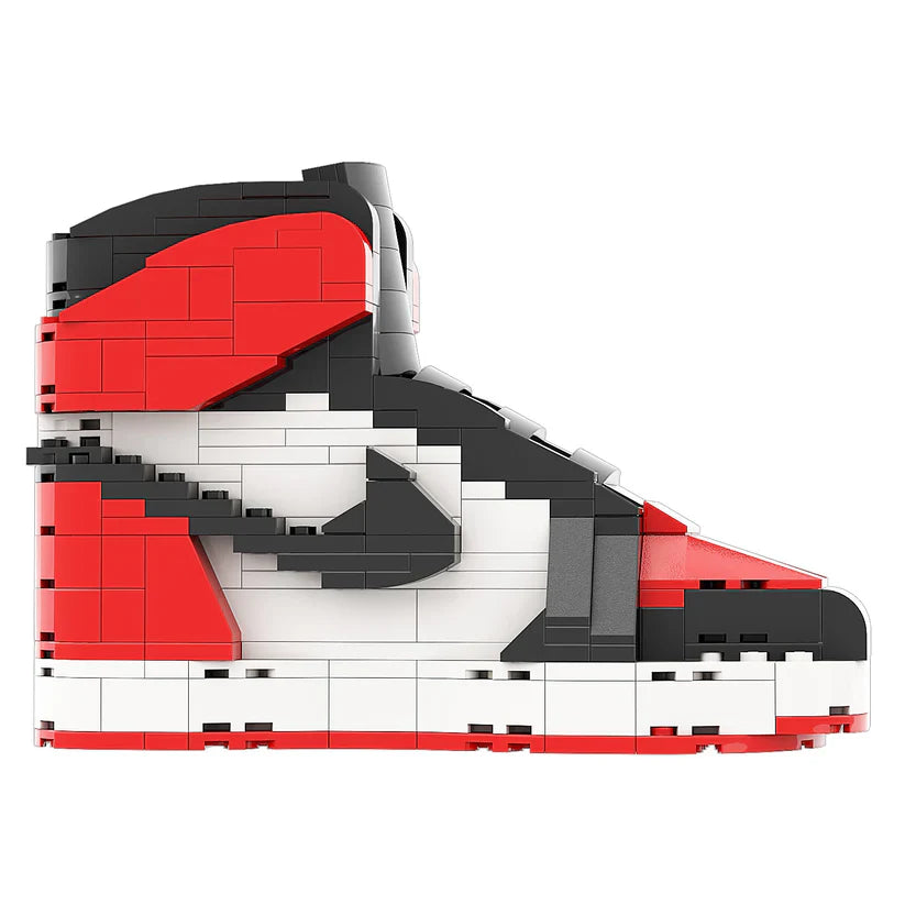 AJ 1 HIGH RED WHITE SNEAKER BRICKS