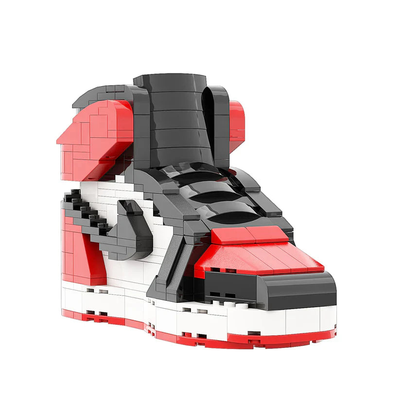 AJ 1 HIGH RED WHITE SNEAKER BRICKS