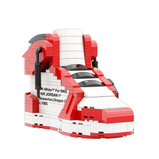 AJ 1 HIGH OFF WHITE CHICAGO RED SNEAKER BRICKS