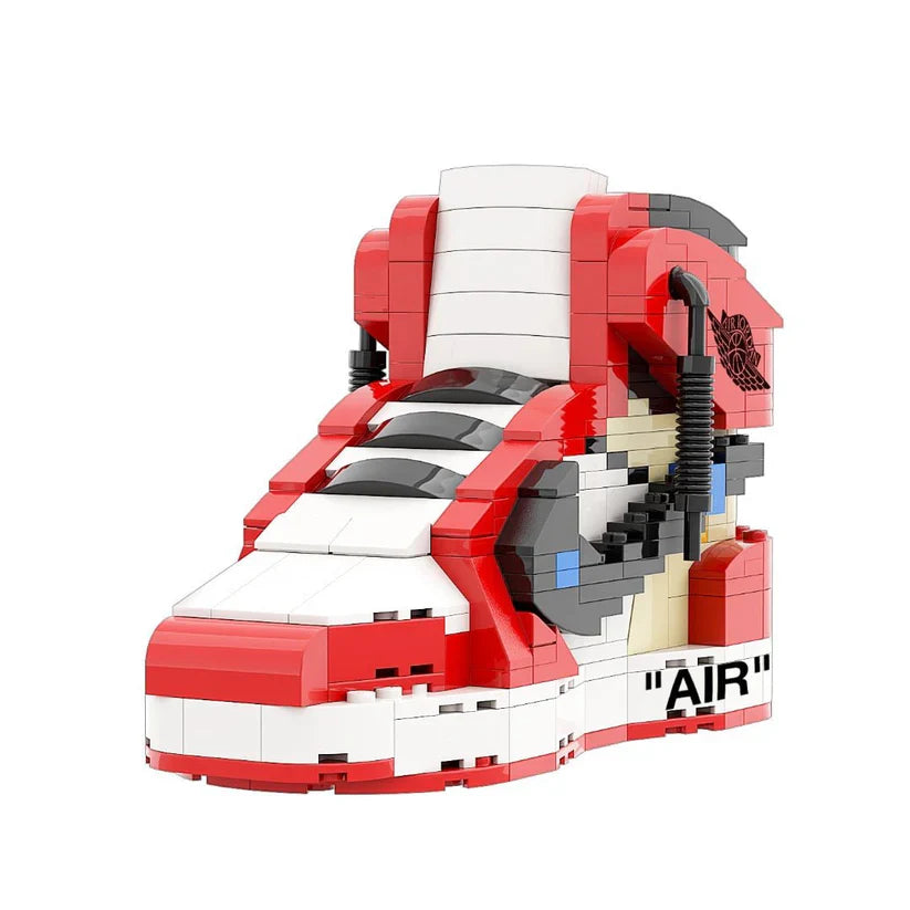 AJ 1 HIGH OFF WHITE CHICAGO RED SNEAKER BRICKS