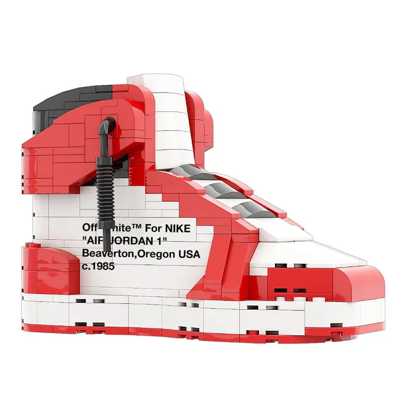 AJ 1 HIGH OFF WHITE CHICAGO RED SNEAKER BRICKS