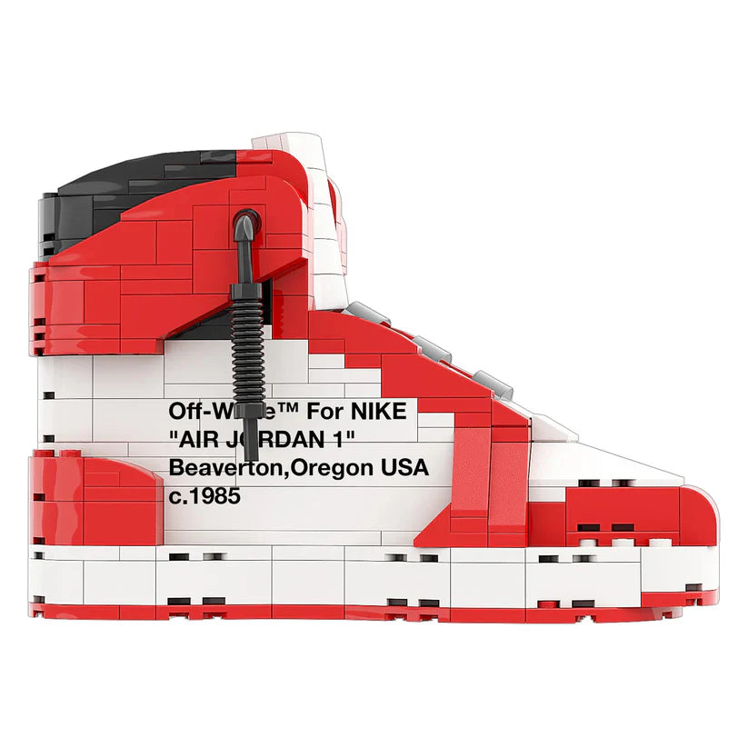 AJ 1 HIGH OFF WHITE CHICAGO RED SNEAKER BRICKS