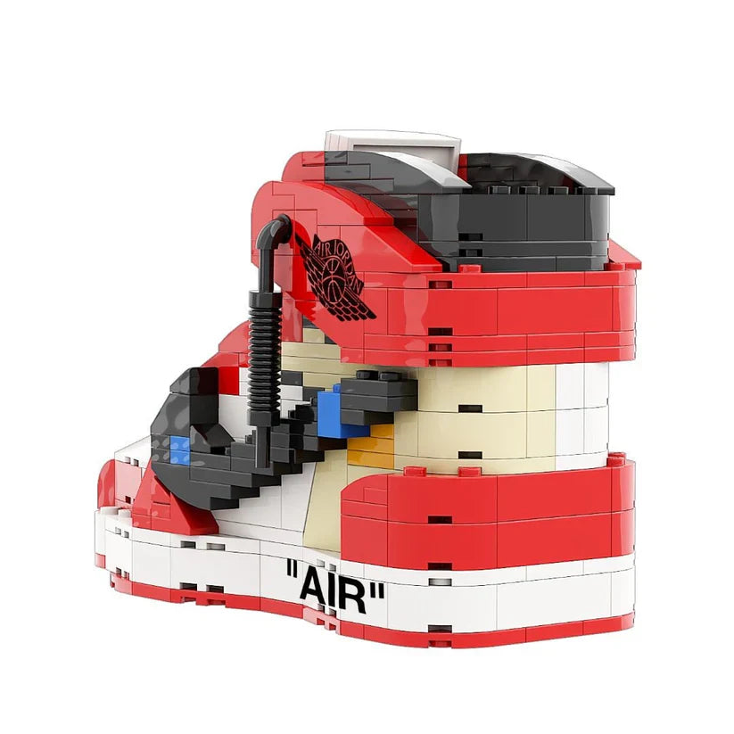 AJ 1 HIGH OFF WHITE CHICAGO RED SNEAKER BRICKS