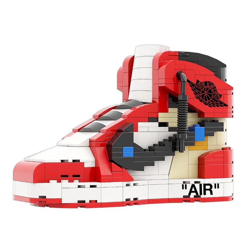 AJ 1 HIGH OFF WHITE CHICAGO RED SNEAKER BRICKS