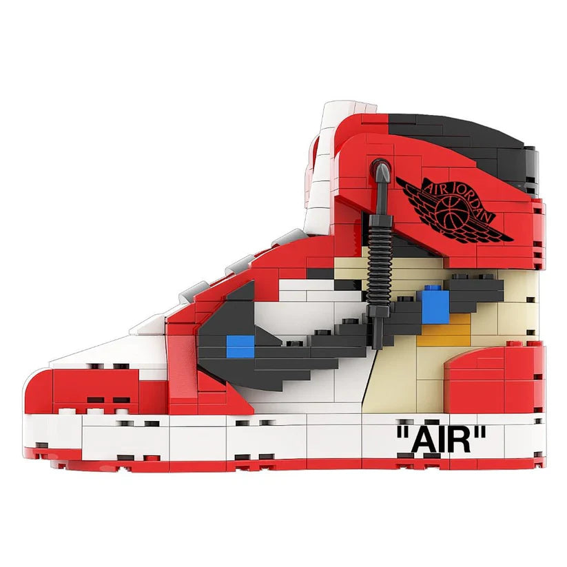 AJ 1 HIGH OFF WHITE CHICAGO RED SNEAKER BRICKS