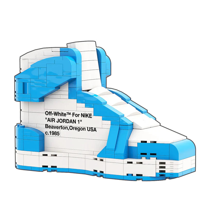 AJ 1 HIGH OFF WHITE UNC CHICAGO BLUE SNEAKER BRICKS