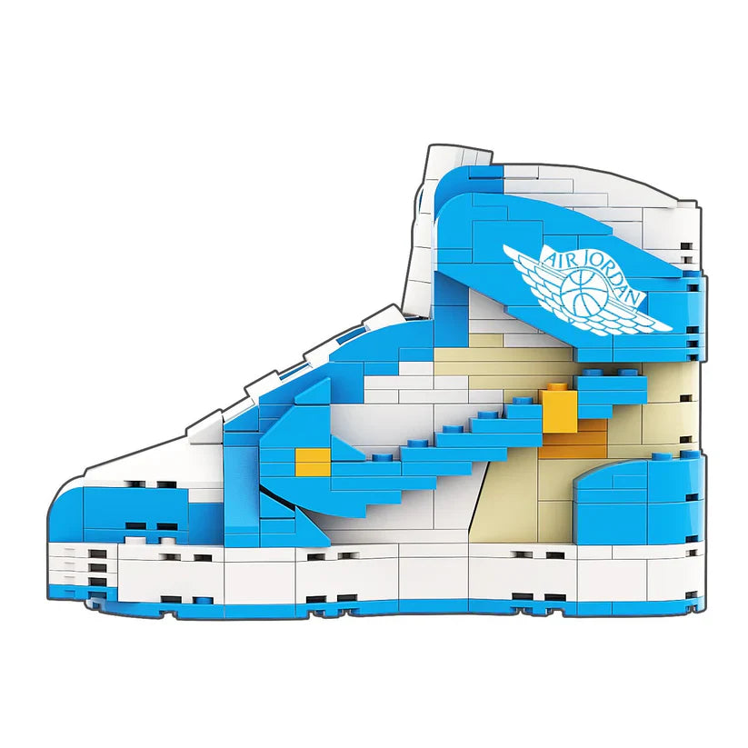 AJ 1 HIGH OFF WHITE UNC CHICAGO BLUE SNEAKER BRICKS