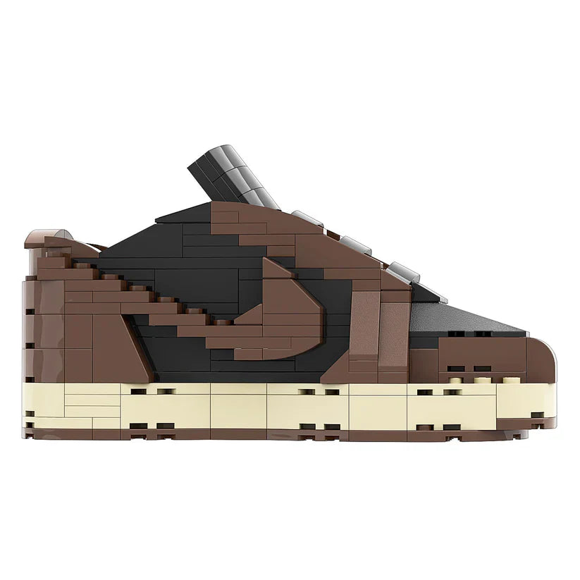 AJ 1 TRAVIS SCOTT LOW BROWN SNEAKER BRICKS