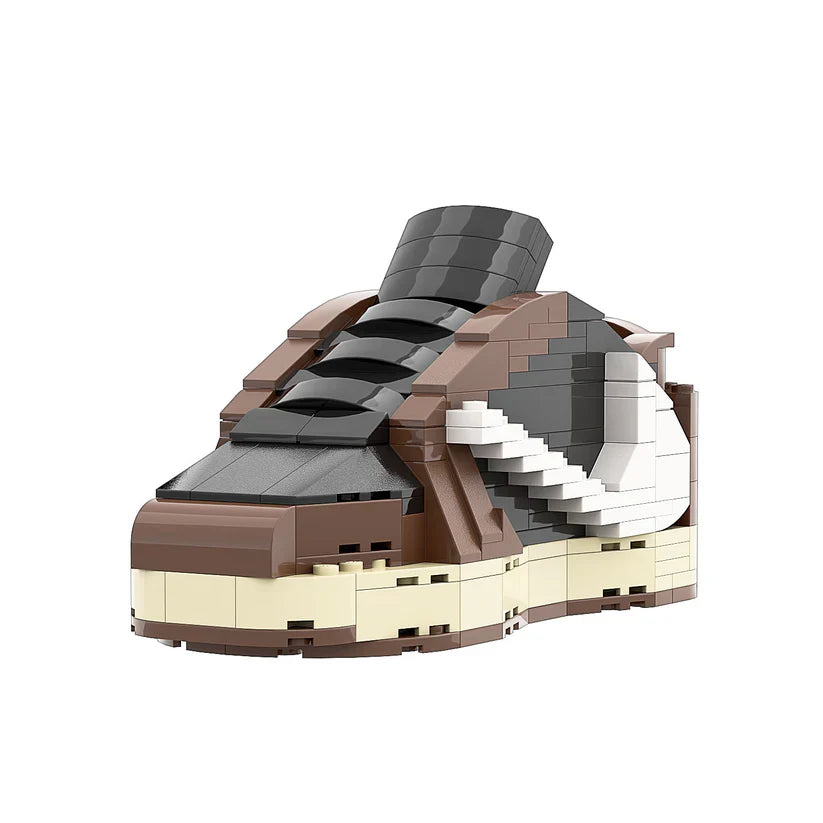 AJ 1 TRAVIS SCOTT LOW BROWN SNEAKER BRICKS
