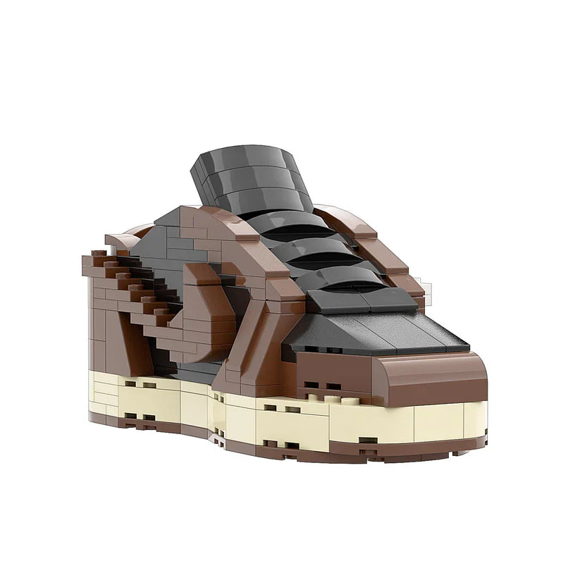 AJ 1 TRAVIS SCOTT LOW BROWN SNEAKER BRICKS