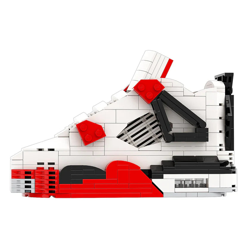AJ 4 FIRE RED SNEAKER BRICKS