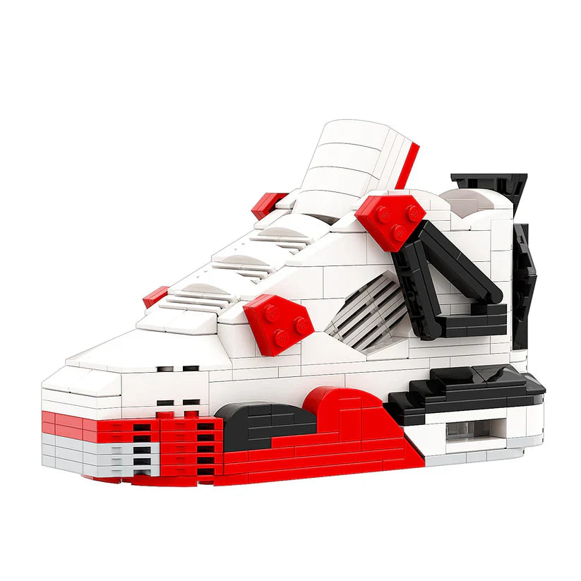 AJ 4 FIRE RED SNEAKER BRICKS