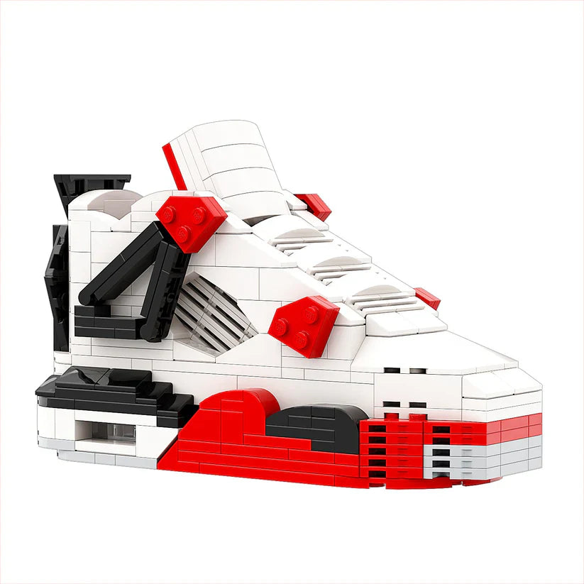 AJ 4 FIRE RED SNEAKER BRICKS
