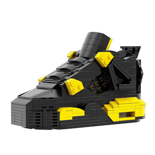 AJ 4 THUNDER BLACK YELLOW SNEAKER BRICKS