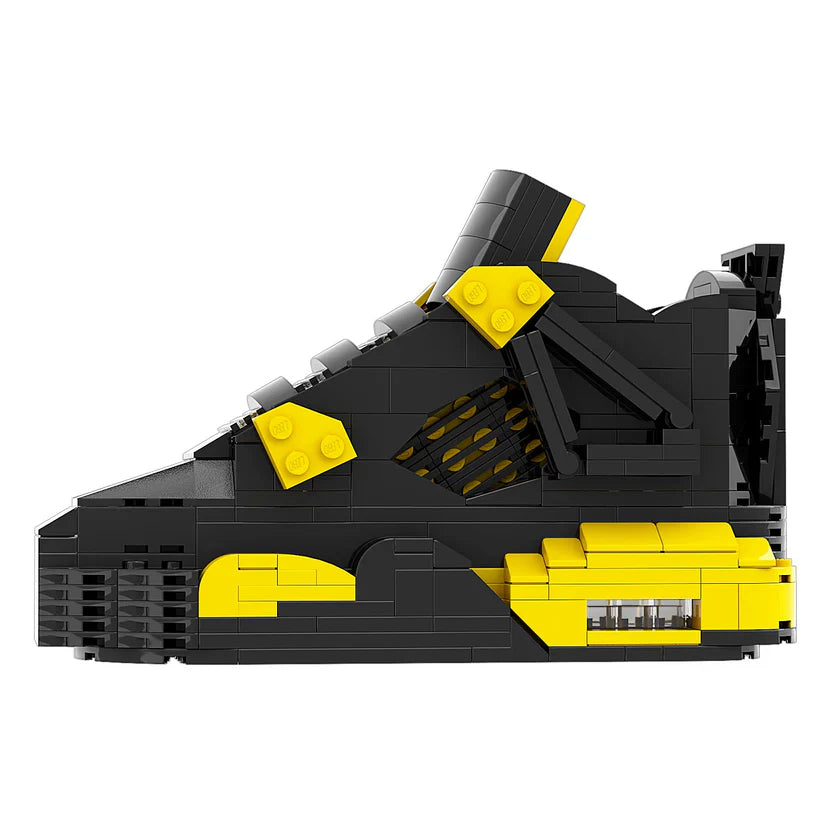 AJ 4 THUNDER BLACK YELLOW SNEAKER BRICKS