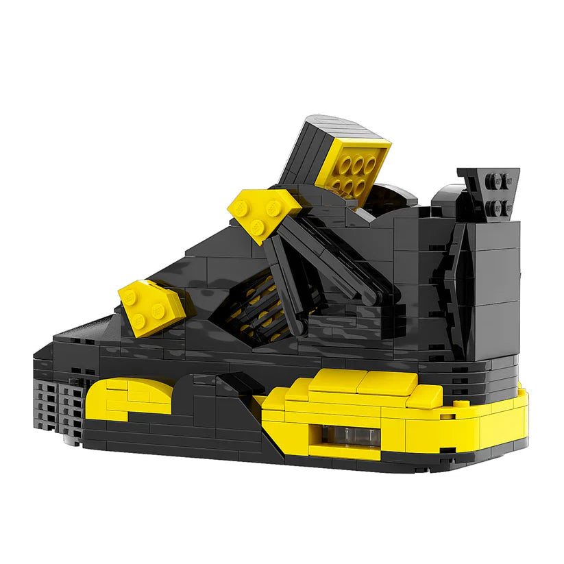 AJ 4 THUNDER BLACK YELLOW SNEAKER BRICKS