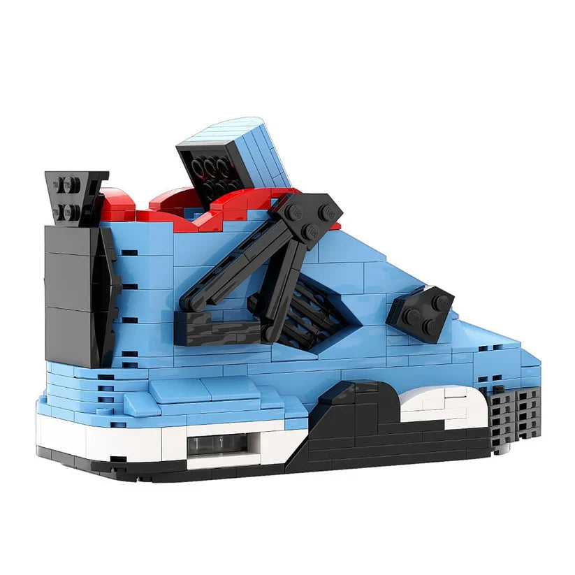 AJ 4 TRAVIS SCOTT BLUE SNEAKER BRICKS