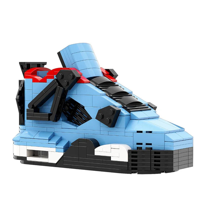 AJ 4 TRAVIS SCOTT BLUE SNEAKER BRICKS