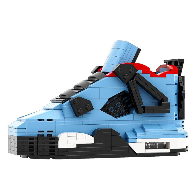 AJ 4 TRAVIS SCOTT BLUE SNEAKER BRICKS