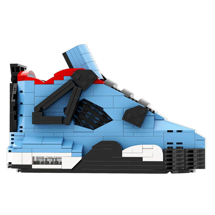 AJ 4 TRAVIS SCOTT BLUE SNEAKER BRICKS