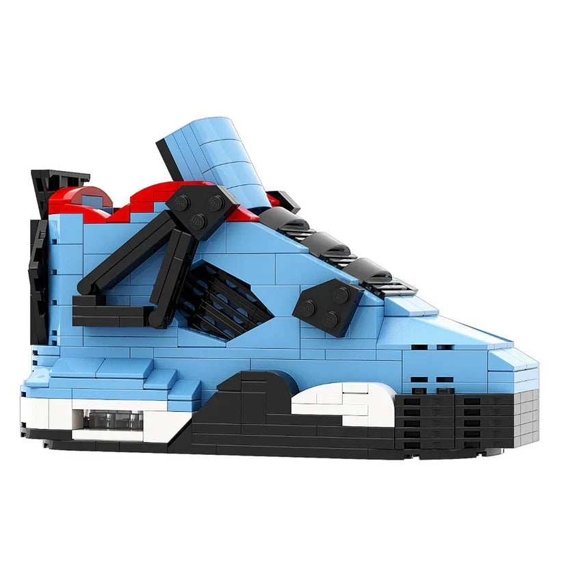 AJ 4 TRAVIS SCOTT BLUE SNEAKER BRICKS