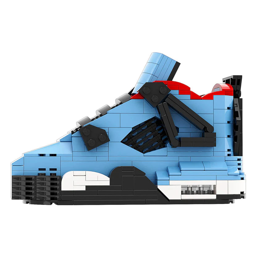 AJ 4 TRAVIS SCOTT BLUE SNEAKER BRICKS