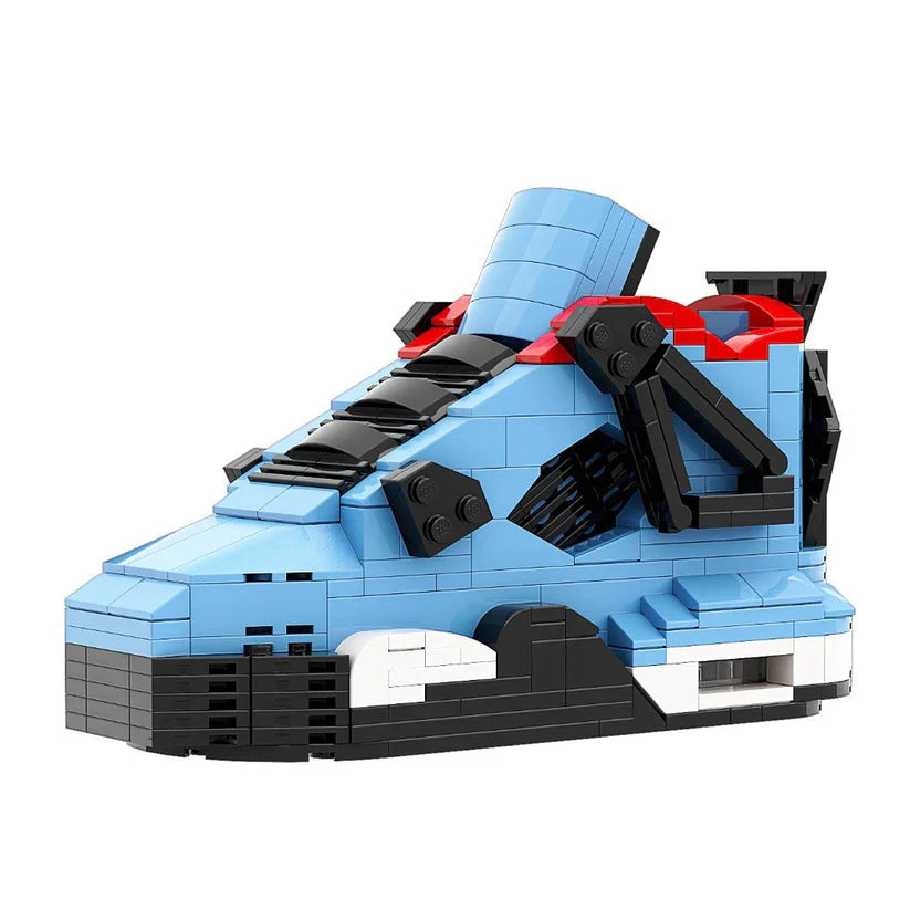 AJ 4 TRAVIS SCOTT BLUE SNEAKER BRICKS