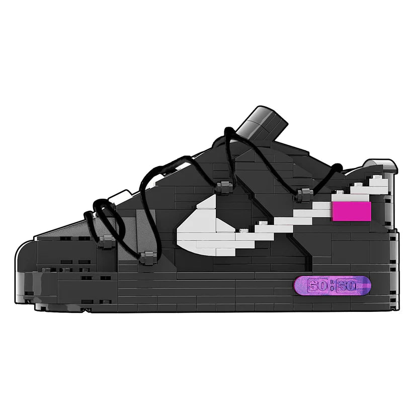 SB DUNK OFF WHITE LOT 50 BLACK SNEAKER BRICKS