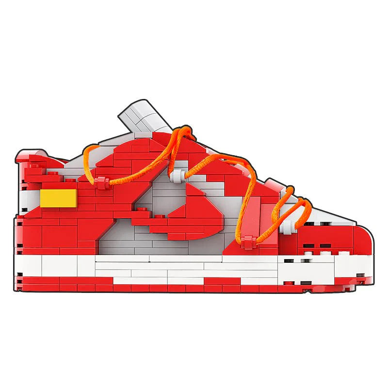 SB LOW DUNK OFF WHITE UNIVERSITY RED SNEAKER BRICKS