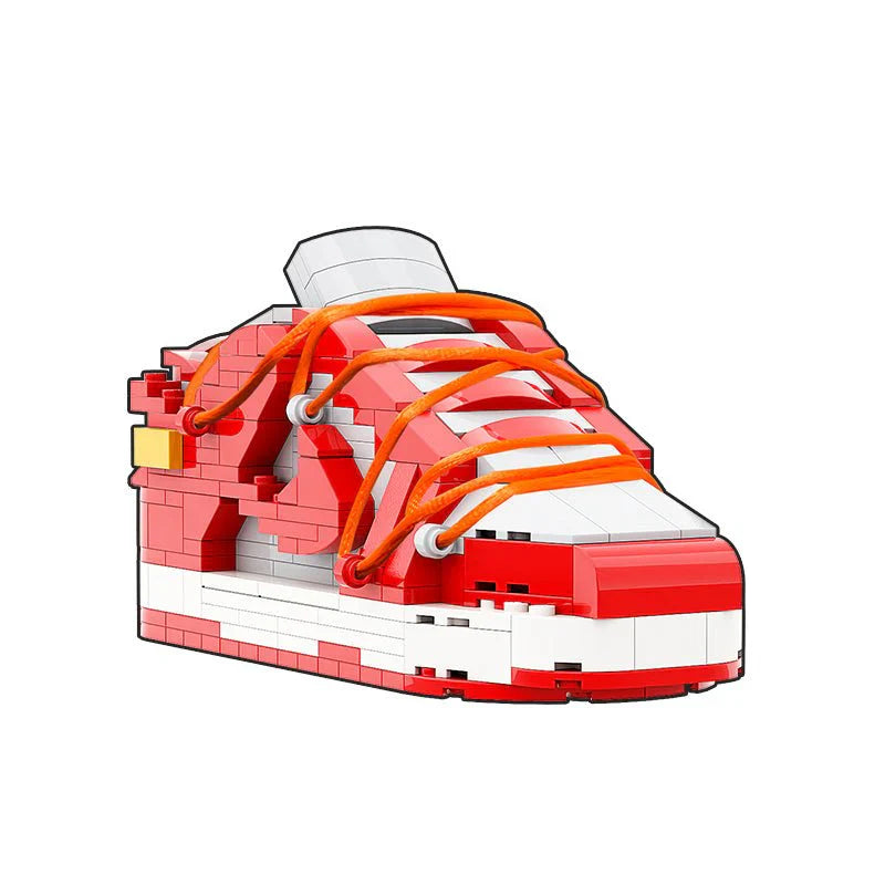 SB LOW DUNK OFF WHITE UNIVERSITY RED SNEAKER BRICKS