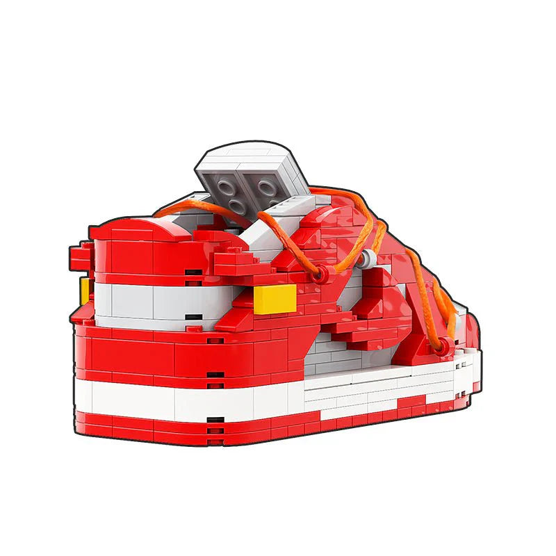 SB LOW DUNK OFF WHITE UNIVERSITY RED SNEAKER BRICKS